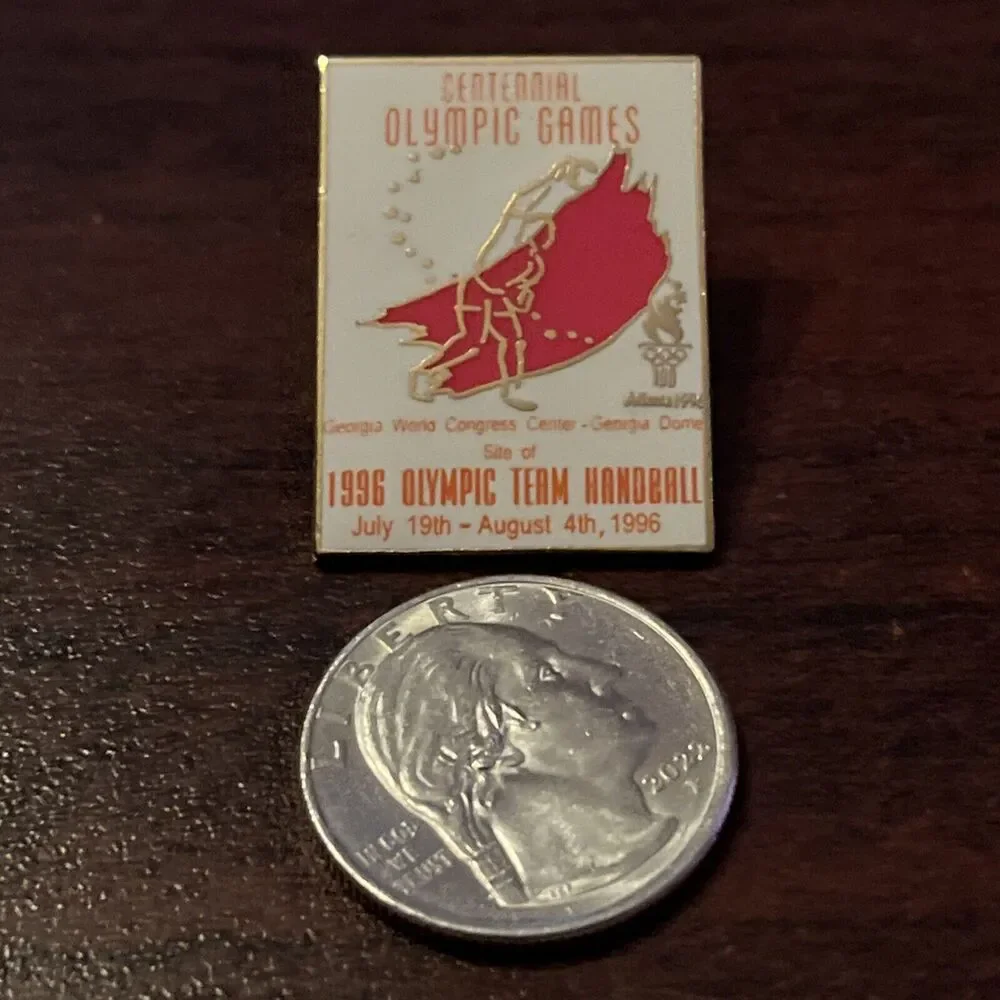 1996‎ Atlanta Olympics Olympic Handball Site Lapel Hat Pin